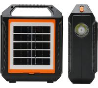 Hamiltion-Haut-Parleur Solaire Bluetooth, Haut-Parleur Extérieur Portable, Avec Lampe De Poche, Radio Fm, Usb, Aux, Port De Carte Tf, Batterie 2400 Mah, Pour Plage, Camping