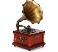 Hamiltion-Haut-Parleurs Bluetooth Portables, Mini Phonographie, Haut-Parleur En Bois, Avec Caisson De Basses, Décoration Pour La Maison Et Le Divertissement, Sans Fil, Rechargeable.