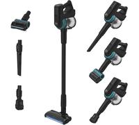 Hamiltion-Hf410P Aspirateur Balai Sans Fil, Puissant 42Aw, Ultra-Maniable À 360°, Tous Types De Sols, Brosse Anti-Twist Avec Éclairage Led, Mini Turbobrosse Led Spécial Animaux, Noir Vert Bleu Océan