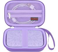 Hamiltion-Hp Sprocket Portable 2X3 Instant Color Photo Printer Valise, Instant Photo Printer Voyage Protection Rack De Rangement, Poche En Maille Supplémentaire Pour Câble De Papier Photo, Violet