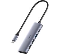 Hamiltion-Hub Usb C, Adaptateur Multiport Usb C 5 En 1 Avec Pd 100 W, Hdmi 4K, 3 Ports De Données Usb-A, Hub Usb De Type C En Aluminium Pour Macbook, Iphone 15/16, Galaxy, Surface Go, Xps, Ipad, Uh40