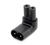 Hamiltion-Iec 320 C8 À C7 Plug Ac Power 90 Degrés Adaptateur De Connecteurs À Angle Droit