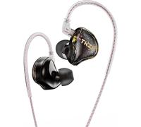 Hamiltion-In Ear Monitor Écouteurs Tkzk Tk01 Iem,Ecouteurs Filaire,Écouteurs Câblés Super Basse Avec Câble Amélioré, Écouteurs Sonores Stéréo 1Dd, Écouteurs De Casque Hifi Câblés (Noir, Sans Micro)