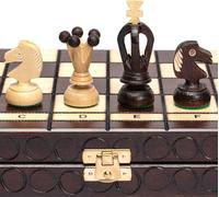 Hamiltion-Jeu D'échecs En Bois Européen International King's Classic-Ensemble De Jeu D'échecs De Taille Moyenne De 35,5 Centimètres