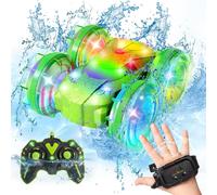 Hamiltion-Jouets Voiture Rc, Bateau Télécommandé 2,4 Ghz, Véhicule Tout-Terrain Rc Cascadeur Avec Lumières Led, Cadeau De Noël Pour Les 6-12 Ans