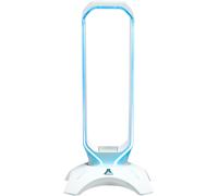 Hamiltion-K-Stand Radon-Support Pour Casque/Micro-Casque Gaming-Rétro-Éclairage Rgb, Hub Usb 2 X 2.0, Base Antidérapante-Support Universel Pour Casques Gamer Pc/Ps5/Xbox/Switch ¿ Blanc-New