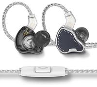 Hamiltion-Kbear Kb2208 Écouteurs Intra-Auriculaires Filaires, Kbear Écouteurs Anti-Bruit, Basses Profondes, Prise Jack 3,5 Mm Avec Bouton De Contrôle Tout-En-Un (Noir, Avec Microphone)