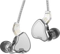 Hamiltion-Kbear Kb2208 Iem, Écouteurs Stéréo Filaires Intra-Auriculaires, Hifi Résolution Puissante, Isolation Phonique, Écouteurs Kbear Avec Câble Détachable À 2 Broches (Argent, Sans Microphone)