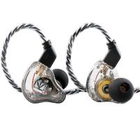 Hamiltion-Kbear Ks1 In Ear Monitor Intra-Auriculaires Iem Écouteurs Intra-Auriculaires Filaires Simples Dd Casque Antibruit Pour Musiciens Chanteurs (Transparent, Sans Micro)