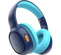 Hamiltion-Kh02 Casque Bluetooth Enfant, Casque Audio Enfant, Volume Limité 74/85/94 Db, Pliable Casque Enfant Audio, Microphone Intégré, Casque Sans Fil Bluetooth 5.3 Pour Étude, Voyage, Bleu