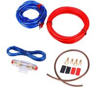 Hamiltion-Kit De Câblage Pour Amplificateur De Voiture Subwoofer Audio Amp Rca Câble D'alimentation Fusible Agu Calibre 14 Awg Ga Installation De Fil Connecteur Titulaire Automobile Van