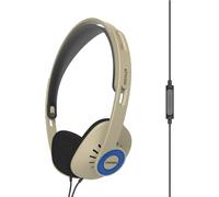 Hamiltion-Kph30Irb Casque Supra-Auriculaire Avec Microphone Intégré Et Télécommande Tactile, Design Profil D, Filaire Avec Prise 3,5 Mm, Beige