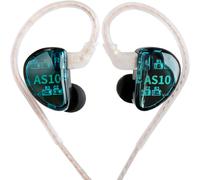 Hamiltion-Kz As10 Iem Casque 5Ba Haute Fidélité Écouteurs Intra-Auriculaires À 5 Équilibré Armature Pour Musicien(Avec Micro, Vert)
