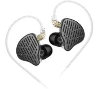 Hamiltion-Kz X Hbb Pr2 Iem Casque Intra-Auriculaire Kz, Pilote Magnétique Planaire De 13,2 Mm, Écouteurs Filaires Hifi Iem Avec Câble Détachable À 2 Broches Pour Musiciens (Noir Mat, Pas De Micro)