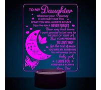 Hamiltion-Lampe De Bénédiction En Forme De Papillon Et De Lune,Cadeau D'anniversaire Créatif 3d Illusion De Lune,Veilleuse De Lune Changeante,Décoration De Chambre À Coucher,Cadeau Pour Fille