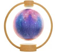 Hamiltion-Lampe De Lune Flottante Lampe Lévitation Magnétique 7 Couleurs Galaxy Haut-Parleurs Flottants Bluetooth Led Décor De Lumière De Lune Pour Bureau Chambre Chambre D'Enfants