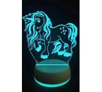 Hamiltion-Lampe Led Licorne-Lumières De Nuit Cadeaux 3d Illusions Lumières Jouets Pour Enfants Chambre À Coucher Décoration Garçon Fille Parents Noël Cadeau D'anniversaire