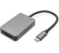 Hamiltion-Lecteur De Cartes Usb-C - 2 Ports - Uhs-Ii Sd4/Tf4.0-300 Mbps - Plug & Play - Sdxc, Sdhc, Sd, Micro Sdxc, Micro Sd, Micro Sdhc - Space Grey