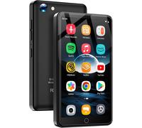 Hamiltion-Lecteur Mp3 80Gb Avec Wifi Et Bluetooth, Lecteur Mp4 4.02"" Avec Haut-Parleurs, Lecteur De Musique Pour Enfants Avec Caméra, Lecteur De Musique En Streaming Avec Spotify Et Play Store (Black
