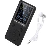 Hamiltion-Lecteur Mp3, Lecteurs De Musique Mp3 Avec Grand Écran 1,8 "", Radio, Enregistrement Vocal, Vidéo, Livre Électronique, Prise En Charge D'Une Carte Tf Jusqu'À 32 Go, Écouteurs Inclus (Noir)