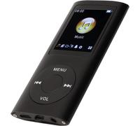 Hamiltion-Lecteur Mp4, Lecteur Mp3, Lecteur De Musique Portable, Son Sans Perte, Écran Lcd Fin De 1,8 Pouces Prenant En Charge Jusqu'À 64 Go De Carte Mémoire Sd (Le Noir)