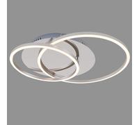 Hamiltion-Leuchten 3228-018 Led, Plafonnier À Gradation, Incl. Fonction Mémoire, Orientable, 3.200 Lumen, Aluminium Chromé, Ø 30Cm, 40 W