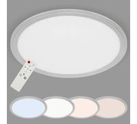 Hamiltion-Leuchten-Plafonnier Led, Panneau Led Gradable, Avec Régulateur De Température De Couleur, Fonction Veilleuse Incluse, Avec Télécommande, 22 W, 2200 Lumen, Ø 40 Cm