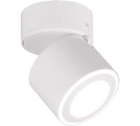 Hamiltion-Leuchten Taurus 652910131 Plafonnier Led En Métal Blanc Mat Avec Led 3,5 W + 1,5 W