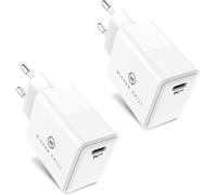 Hamiltion-Lot De 2 20W Usb-C Chargeur Compatible Avec Iphone 14, 13, 12, 11 (Pro, Max, Plus, Mini), Samsung Et Magsafeadaptateur Secteur Universel 20W Avec Pd3.0 Fast Charge Bundle Adaptateurs