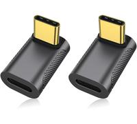 Hamiltion-Lot De 2 Adaptateurs Usb C 240 W À Angle Droit-Connecteur Usb C Mâle Vers Femelle À 90 Degrés Pour Steam Deck, Rog Ally, Switch, Macbook, Tablette, Téléphone Et Autres Appareils De Type C