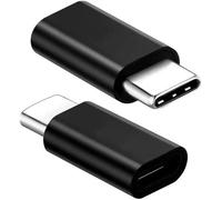 Hamiltion-Lot De 2 Adaptateurs Usb C Vers Micro Usb Otg, Usb 3.1 Type C Mâle Vers Micro Usb Femelle, Résistance 56 K, Pour Samsung Galaxy Note 10, 9, S20, S10, S9, Macbook Pro Air, Noir