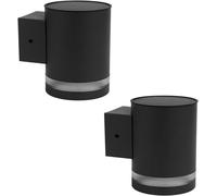 Hamiltion-Lot De 2 Appliques Murales Solaires Led Blanc Chaud 2x Helio H11.5cm