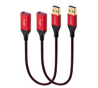 Hamiltion-Lot De 2 Câbles D'Extension Usb 3.0 De Type A Mâle Vers Femelle-5 Gbit/S-0,3 M-En Nylon Tressé
