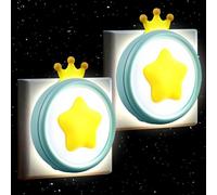 Hamiltion-Lot De 2 Veilleuses À Brancher Au Mur-Veilleuse Pour Enfants-Prise De Courant Avec Capteur Crépusculaire-Veilleuse À Intensité Variable Pour Enfants-Salle De Bain-Chambre À Coucher -