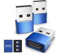 Hamiltion-Lot De 3 Adaptateurs Usb C Femelle Vers Usb Mâle (Blue)