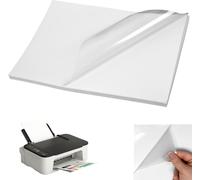 Hamiltion-Lot De 30 Feuilles De Film Autocollant En Vinyle De Qualité Supérieure-100 % Transparent-Pour Imprimante Laser Et Jet D'Encre-Séchage Rapide-Format A4-Transparent