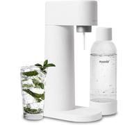 Hamiltion-Machine À Carboniser Woody En Composite De Bois Renouvelable (Sans Cylindre Co2) Avec Bouteille En Plastique Sans Bpa 1L-Blanc
