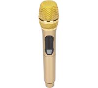 Hamiltion-Microphone Sans Fil, Microphone Sans Fil Portable 6,35 Mm/3,5 Mm Avec Écran Led Pour Conférence À Domicile En Plein Air(Doré)