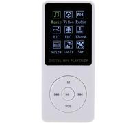 Hamiltion-Mini Lecteur De Musique Mp3 Portable, Musique Son Stéréo Hifi Mp4 Pour Les Étudiants Pour Les Études Et Le Sport, Carte Tf De Soutien Et Carte D'Extension, Écran Tft 1,8 Pouces(Blanc)