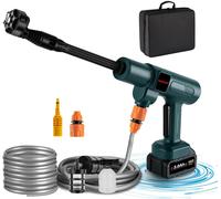 Hamiltion-Nettoyeur Haute Pression Sans Fil, 60Bar Nettoyeur Haute Pression Portable Pour Makita 18V, Avec 6 En 1 Buse, 4.1L/Min, Tuyau De 5M, Pour Le Nettoyage Et Arrosage (Sans Batterie)