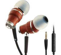 Hamiltion-Nrg X Bubinga Écouteurs Intra-Auriculaires Synchronisé En Bois Isolant. Son Avec Contrôle Du Volume Et Du Microphone (Noir)