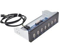 Hamiltion-Panneau Avant Usb 2.0, Panneau Multifonctions Adaptateur Usb Pour Panneau Avant 7 Ports Hub Usb,Lecteur Optique Portable Panneau Du Panneau Avant Usb 2.0 Pour Lecteurs 5,25 Pouces