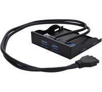 Hamiltion-Panneau Frontal, 3,5 Pouces Front Panel Connector Avec 2 Ports Usb 3.0, 19 Pin Vers 2 Ports Usb Hub