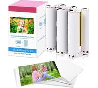Hamiltion-Papier Photo Remplacement Canon Selphy Cp1300 Cp1200 Cp910 Cp1000 Cp740 Cartouche D'Encre Et Papier Photo Kp-108In Compatible Avec Imprimante Canon Selphy Cp,A6 Papier Photo (100 X 148 Mm)