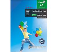 Hamiltion-Papier Photo Satiné A5,250G/M²,100 Feuilles Avec Couche De Résine Avancée Satinée De Qualité Supérieure Pour Imprimante À Jet D'Encre Canon Hp Epson
