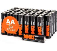 Hamiltion-Piles Aa-Lot De 40 Piles 100% Peakpower Batteries Alcalines Aa Lr6 1,5V-Longue Durée