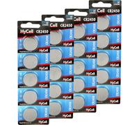 Hamiltion-Piles Bouton Cr2450 3V 540 Mah (Lot De 20)¿Piles Plates Standard Résistantes Et De Haute Qualité¿Piles Boutons Pour Système D'Ouverture À Distance, Calculatrice, Jouet Électronique, Etc.
