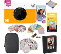 Hamiltion-Printomatic Instant Camera (Yellow) Gift Bundle + Zink Paper (20 Sheets) + Deluxe Case + 7 Fun Sticker Sets + Twin Tip Markers + Photo Album + Hanging Frames, Paquet Cadeau