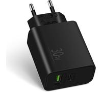 Hamiltion-Prise Usb C 30w Avec Port Usb-A Extra, Adaptateur Secteur Usb C, Chargeur Usb C Rapide Compatible Avec Iphone 16/15/14/13/12/11/Pro/Max/Plus/Se/Mini, Samsung S24/S23/S22, Google Pixel 9/8/7