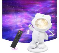 Hamiltion-Projecteur Galaxy,Petit Ours Projecteur Ciel Etoile Plafond,Minuterie,Télécommande Et 360°Angle Réglable,Veilleuse Enfant Projecteur Veilleuse Projecteur